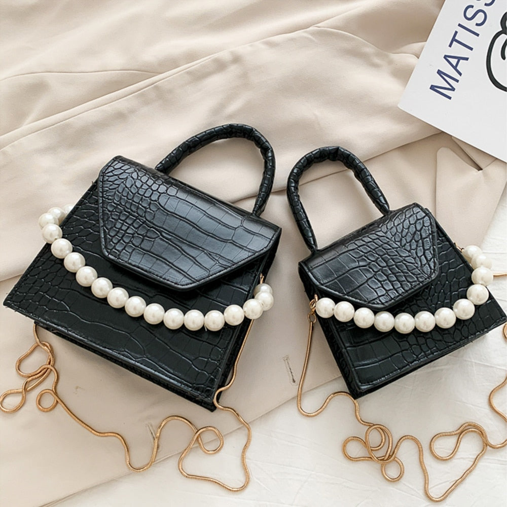 Crocodile Pearl Purse