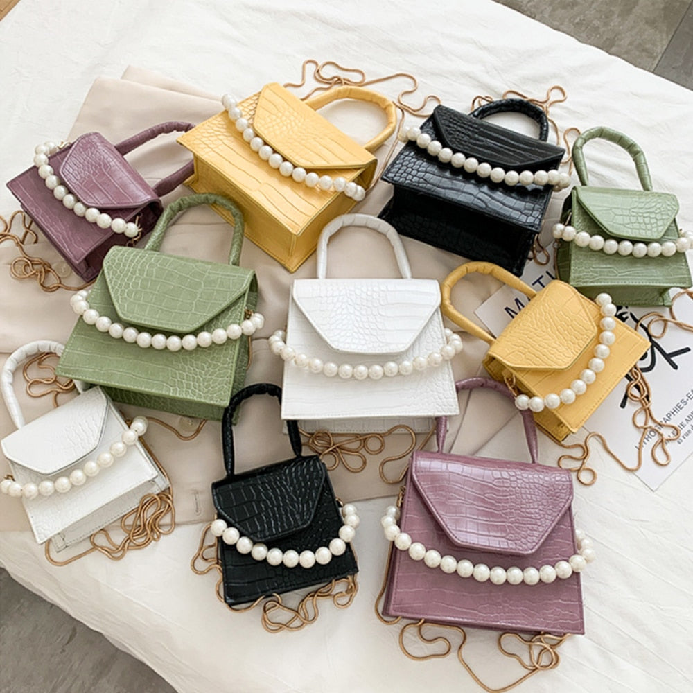 Crocodile Pearl Purse