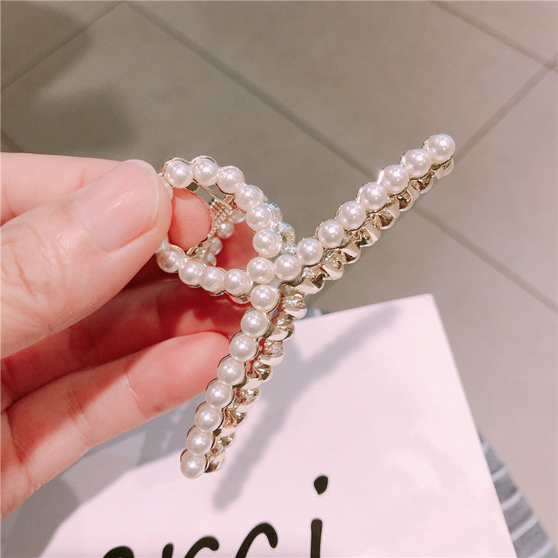 Diamond and Pearl Hair Clips