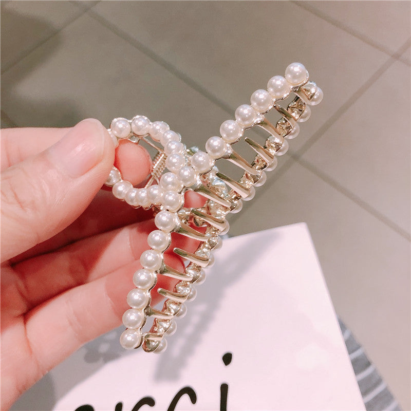 Diamond and Pearl Hair Clips