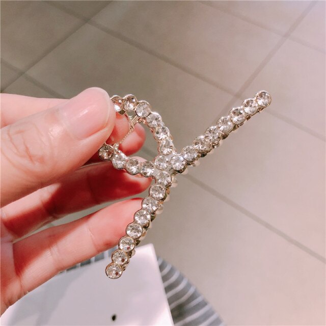 Diamond and Pearl Hair Clips
