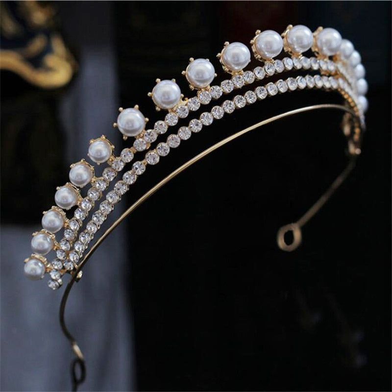 Pearl Crown Headband